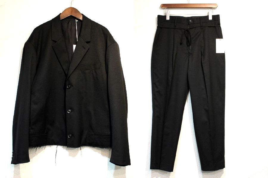 doublet 18SS CUT OFF OVER-SIZED JACKET / WIDE TAPERED TROUSER ...